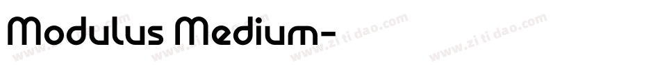 Modulus Medium字体转换
